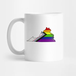 Progress pride flag - Virginia Mug
